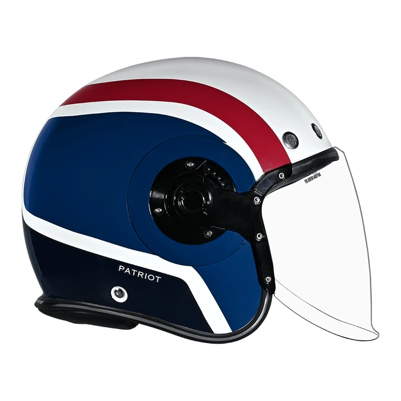 Daytona Retro Jet Patriot Open Face Motorcycle Helmet