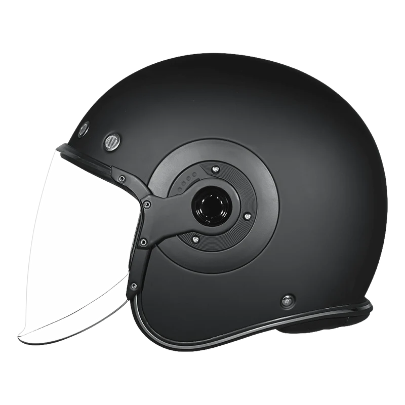 Daytona Retro Jet Solid Open Face Motorcycle Helmet