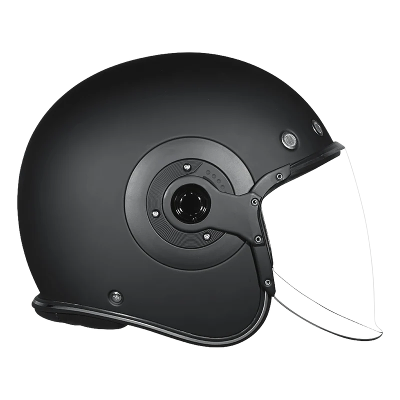 Daytona Retro Jet Solid Open Face Motorcycle Helmet