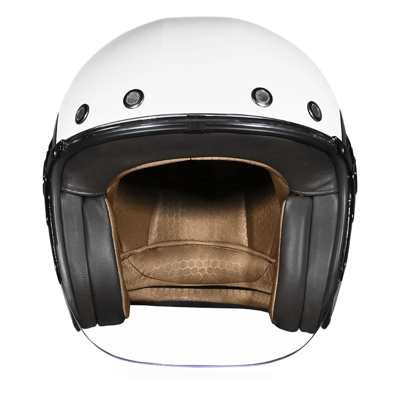 Daytona Retro Jet Solid Open Face Motorcycle Helmet
