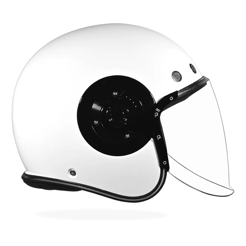 Daytona Retro Jet Solid Open Face Motorcycle Helmet