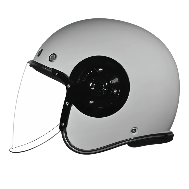 Daytona Retro Jet Solid Open Face Motorcycle Helmet