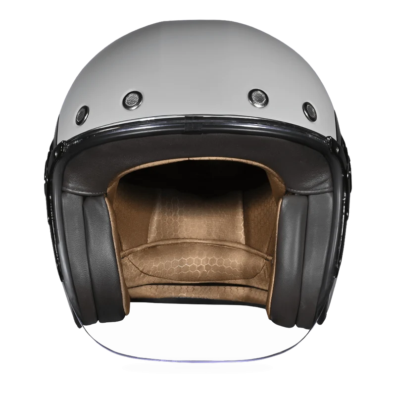 Daytona Retro Jet Solid Open Face Motorcycle Helmet