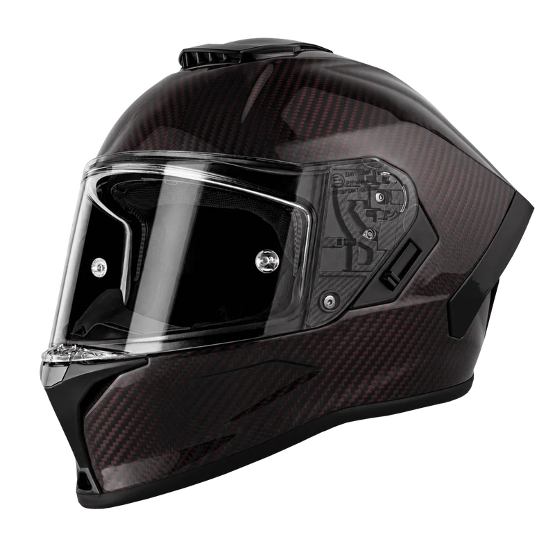 Daytona Viper Red Carbon Fiber Full Face Motorcycle Helmet