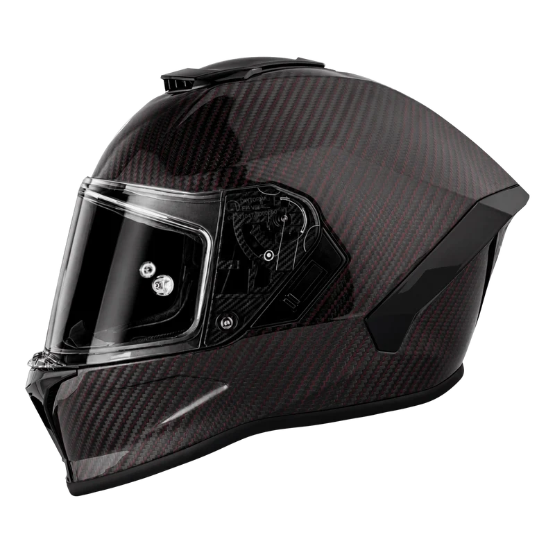 Daytona Viper Red Carbon Fiber Full Face Motorcycle Helmet