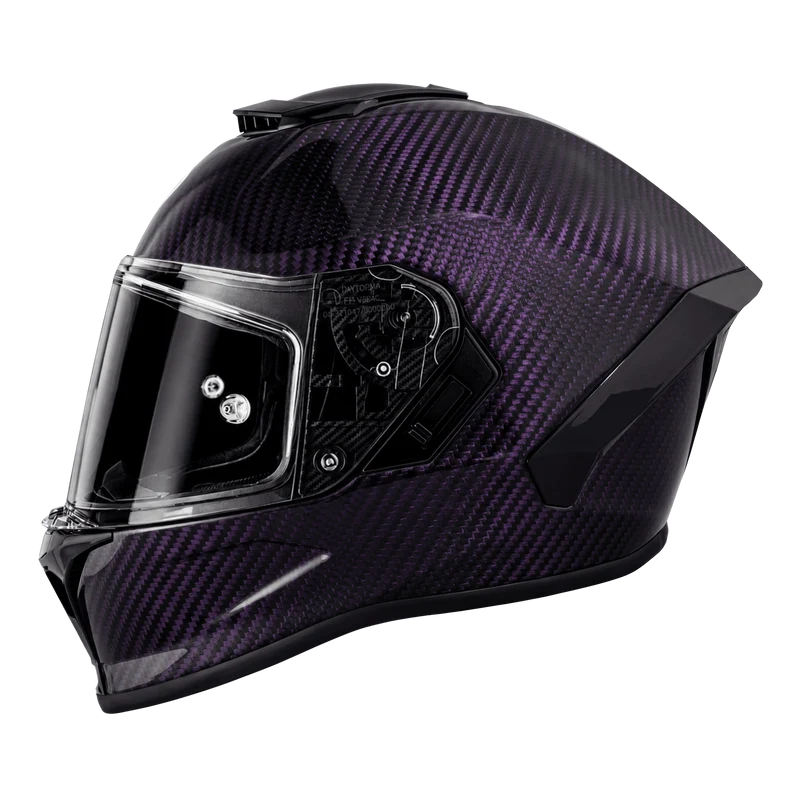Daytona Viper Purple Carbon Fiber Full Face Motorcycle Helmet