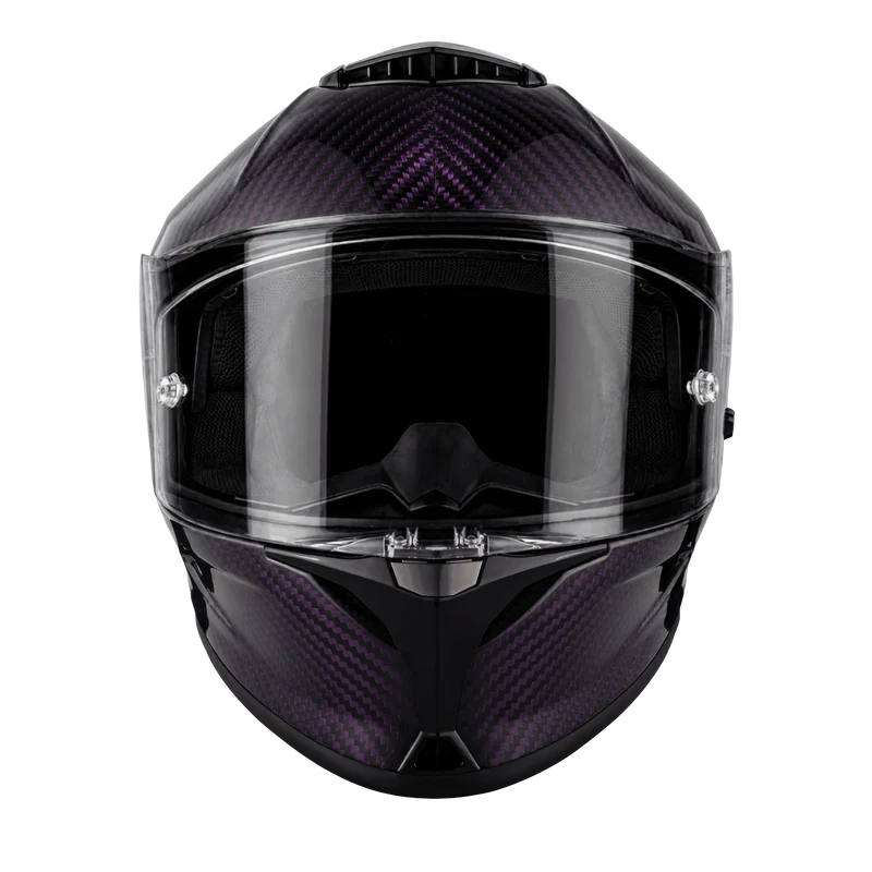 Daytona Viper Purple Carbon Fiber Full Face Motorcycle Helmet