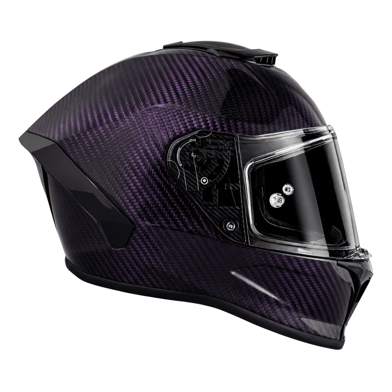 Daytona Viper Purple Carbon Fiber Full Face Motorcycle Helmet