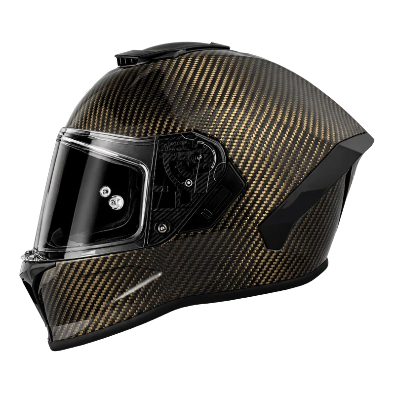 Daytona Viper Gold Carbon Fiber Full Face Motorcycle Helmet