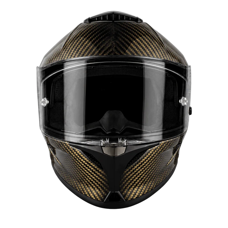 Daytona Viper Gold Carbon Fiber Full Face Motorcycle Helmet