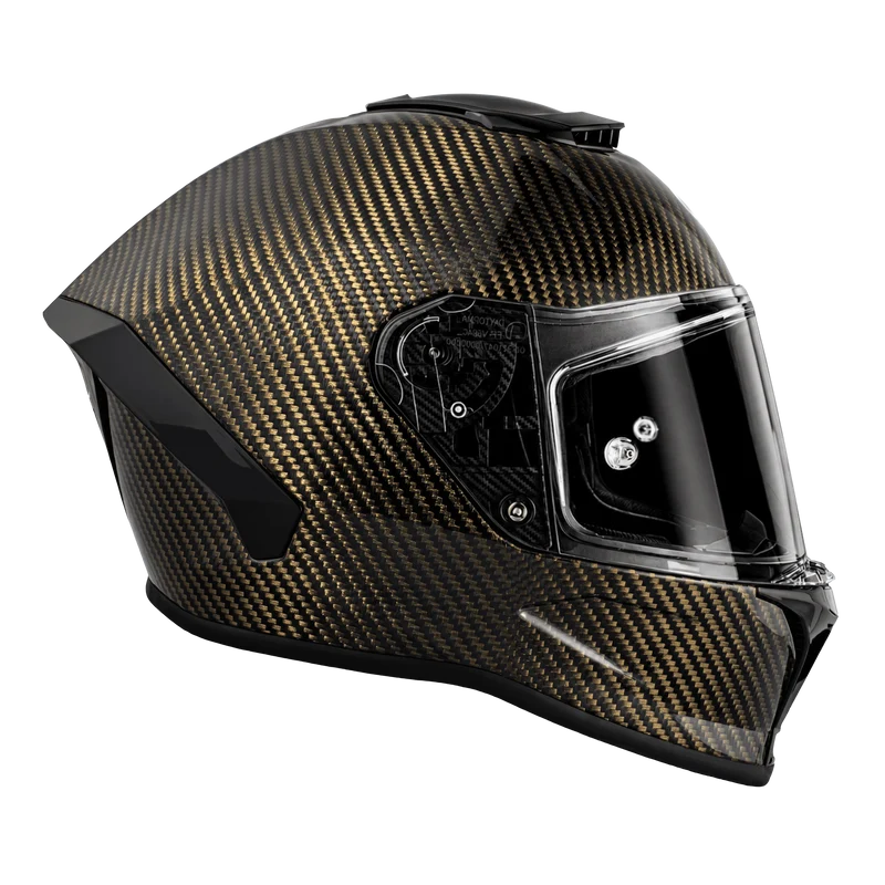 Daytona Viper Gold Carbon Fiber Full Face Motorcycle Helmet
