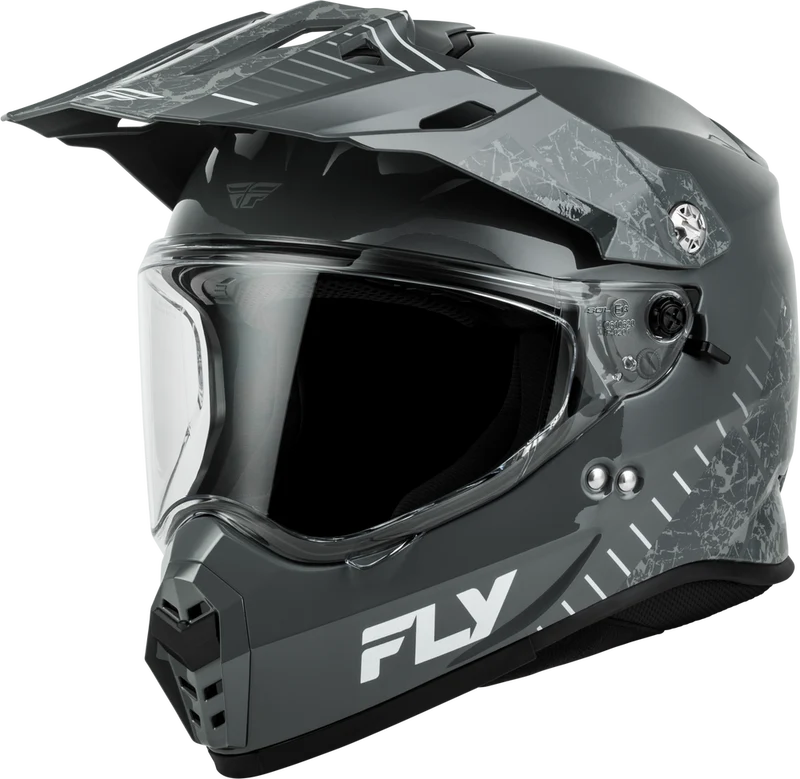 Fly Racing Trekker Granite Grey Motorcycle Helmet