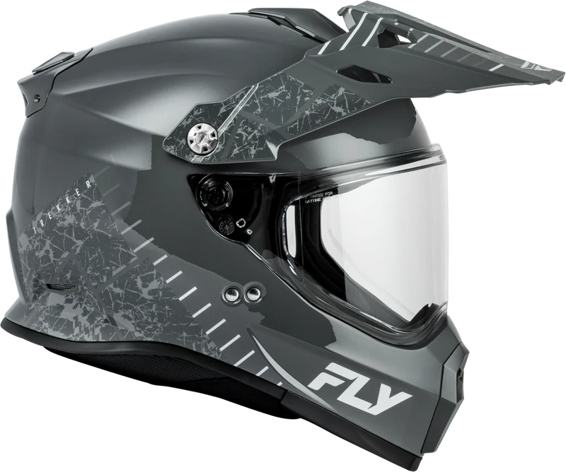 Fly Racing Trekker Granite Grey Motorcycle Helmet