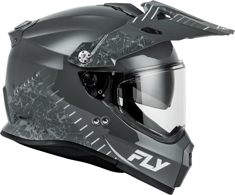 Fly Racing Trekker Granite Grey Motorcycle Helmet