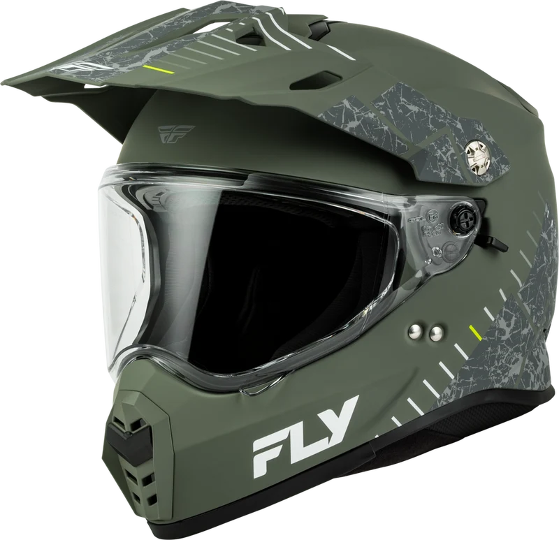 Fly Racing Trekker Granite Matte Sage Motorcycle Helmet