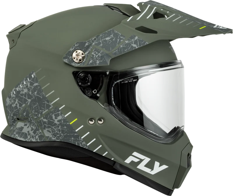Fly Racing Trekker Granite Matte Sage Motorcycle Helmet