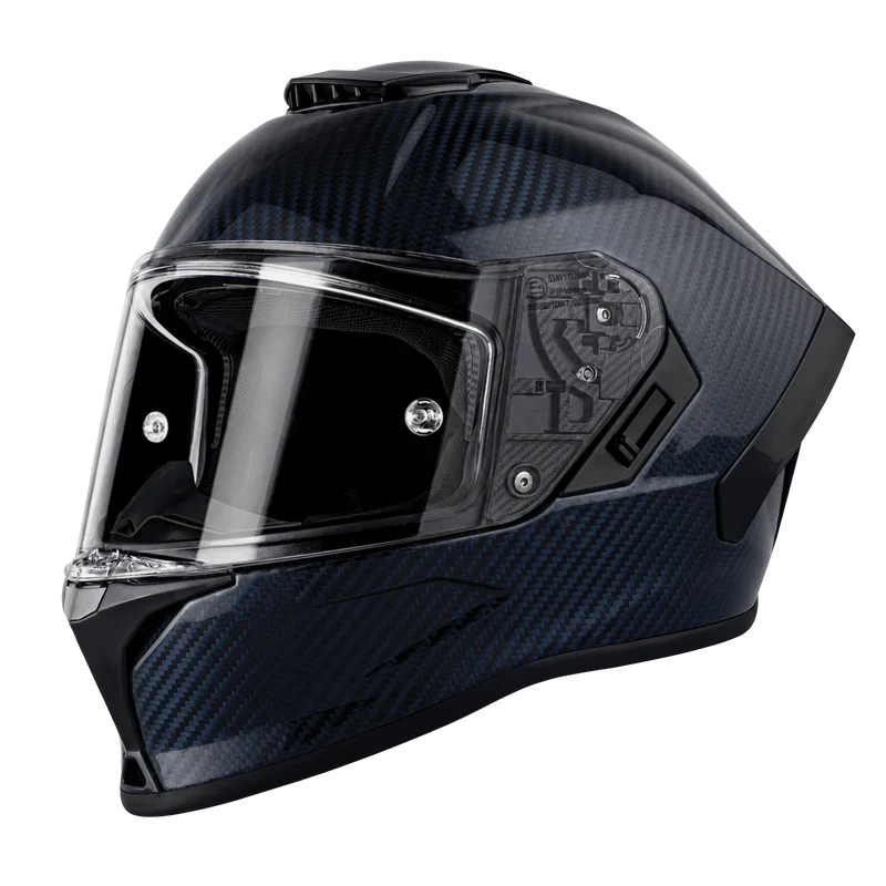 Daytona Viper Blue Carbon Fiber Full Face Motorcycle Helmet
