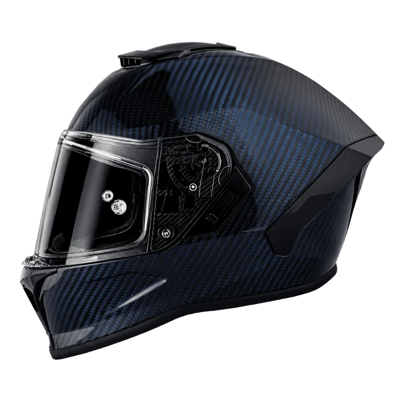 Daytona Viper Blue Carbon Fiber Full Face Motorcycle Helmet