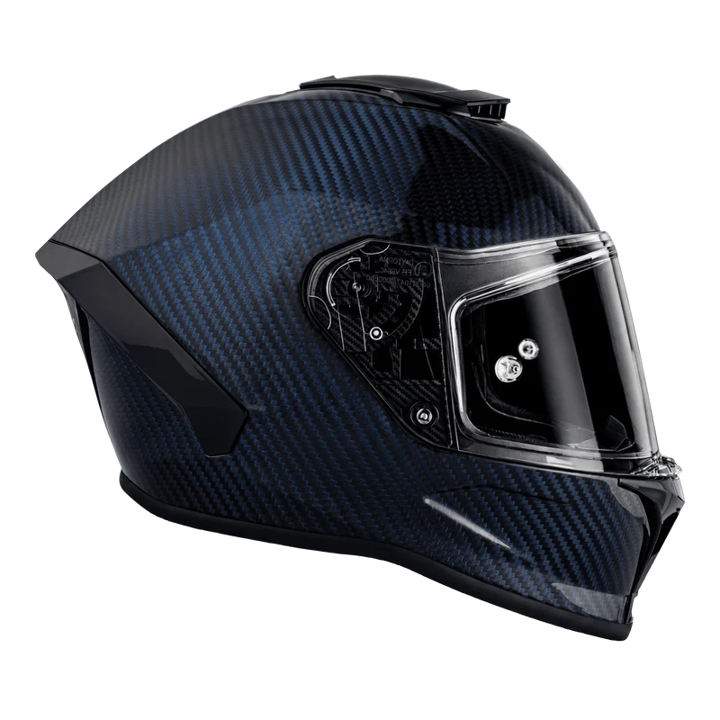 Daytona Viper Blue Carbon Fiber Full Face Motorcycle Helmet