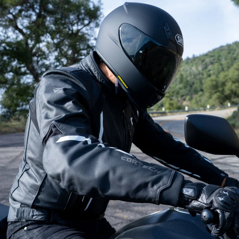 Cortech Men's Chicane 2.0 Leather Motorcycle Jacket