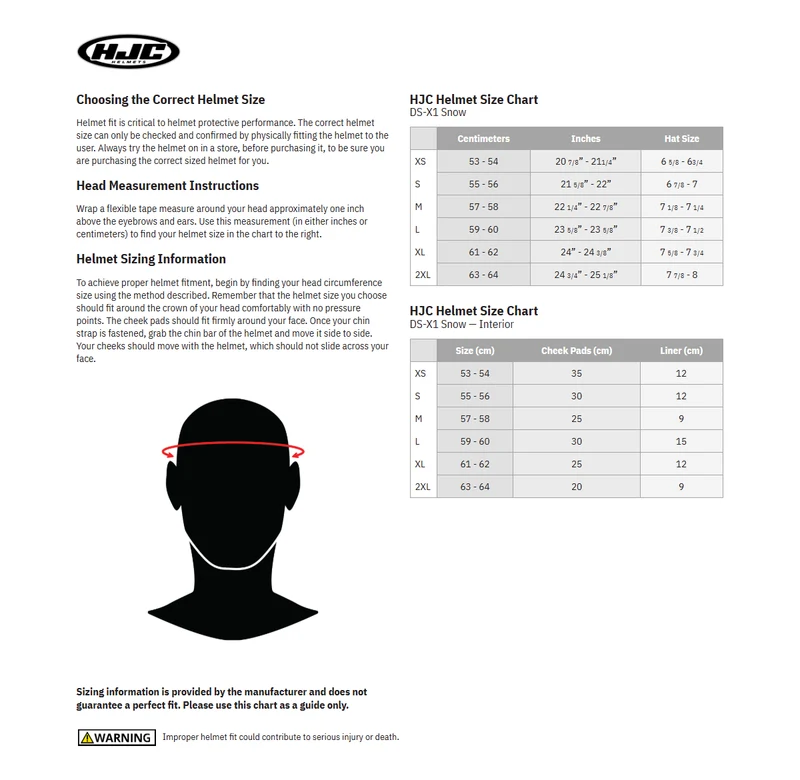HJC DS-X1 Synergy Snow Dual Sport Motorcycle Helmet