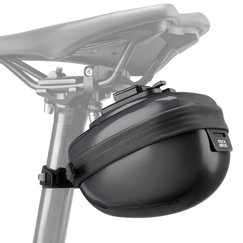 Fahrrad Satteltaschen Hard Shell Reflektierend 0,4 L mit Halterung