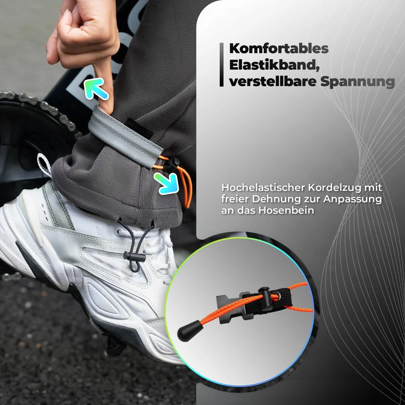 ROCKBROS Hosenband reflektierend für Radfahren Reflektorband