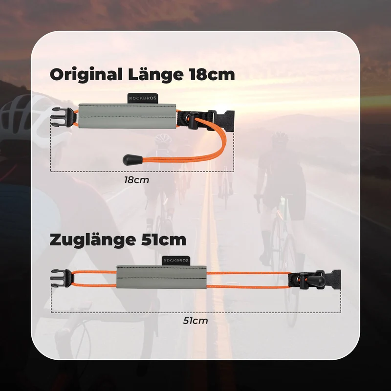 ROCKBROS Hosenband reflektierend für Radfahren Reflektorband