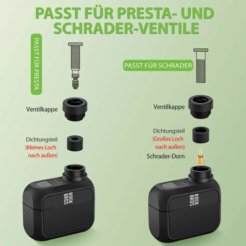 MINI-Elektrische Fahrradpumpe AS110