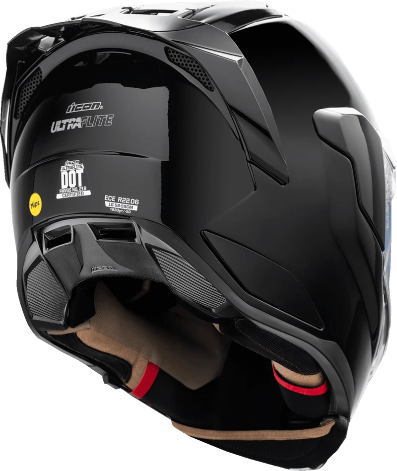 Icon Ultraflite Solid Full Face Motorcycle Helmet