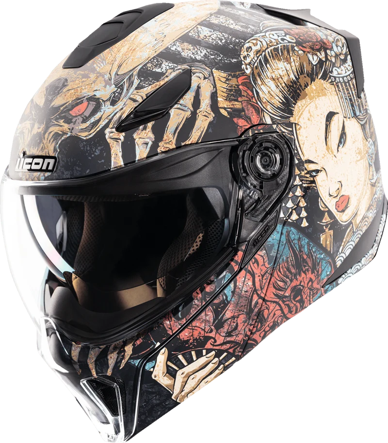 Icon Threshold Odokuro Modular Motorcycle Helmet