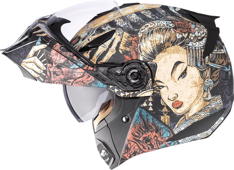 Icon Threshold Odokuro Modular Motorcycle Helmet