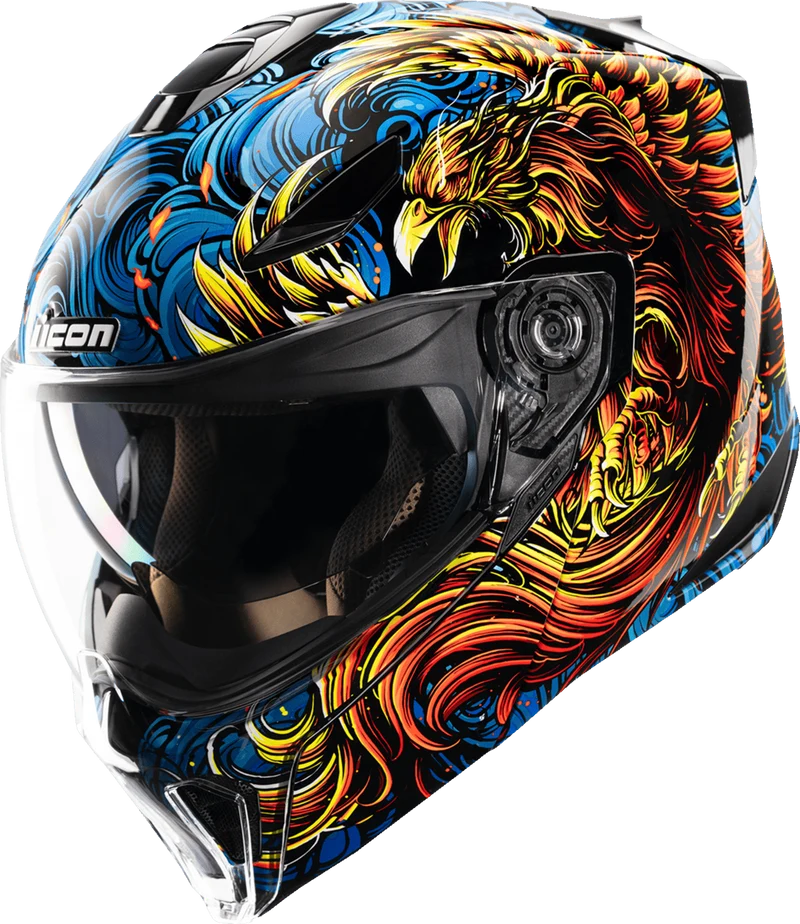 Icon Threshold Burn Birdie Burn Modular Motorcycle Helmet