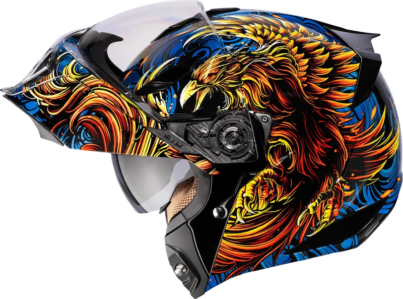 Icon Threshold Burn Birdie Burn Modular Motorcycle Helmet