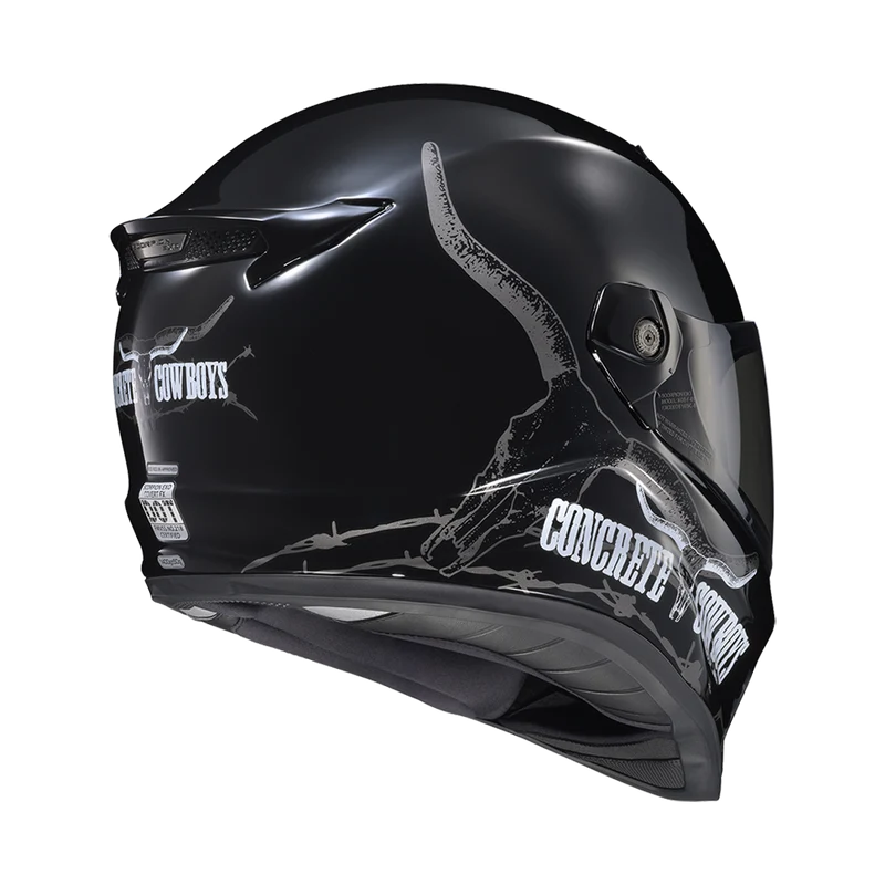 Scorpion EXO Covert FX Concrete Cowboys Full Face Motorcycle Helmet