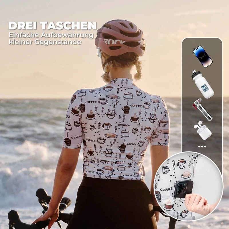 ROCKBROS TVI Damen-Frühstücksclub Schnelltrocknendes Radtrikot