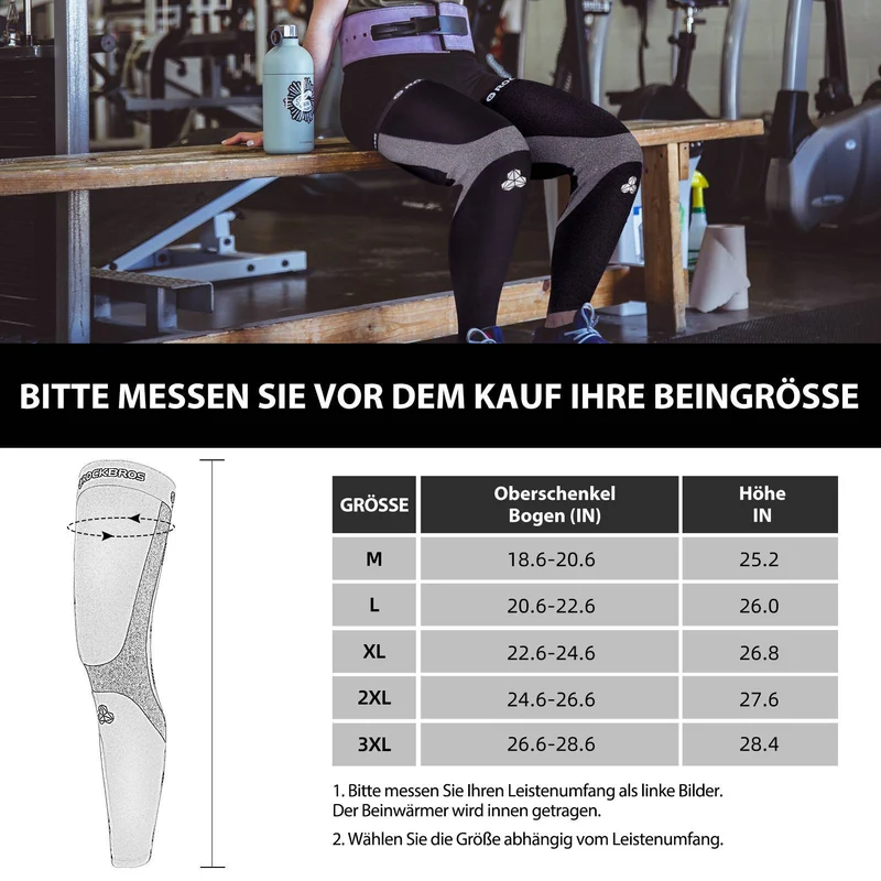 ROCKBROS Radsport Beinlinge Winter Beinwärmer für Damen & Herren