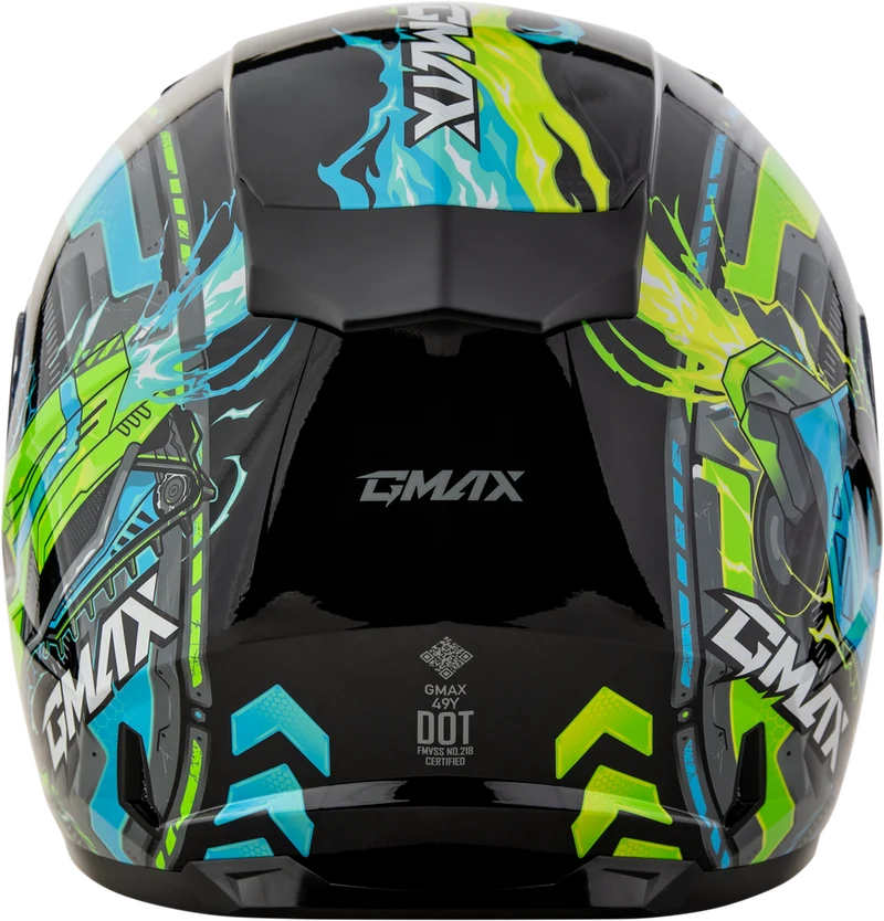 Gmax GM-49Y Youth Charge Full Face Motorcycle Helmet
