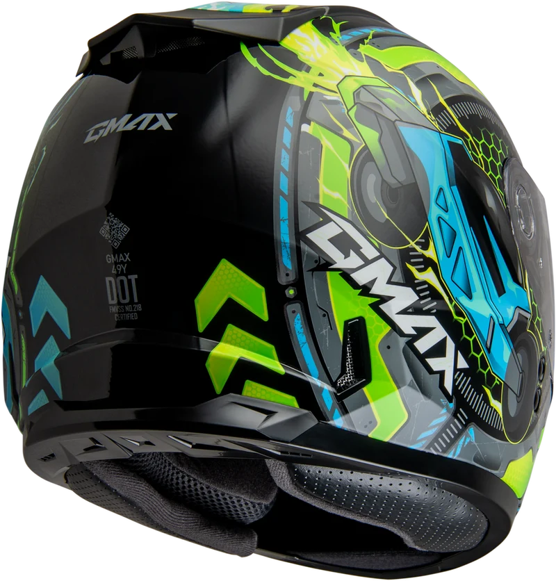 Gmax GM-49Y Youth Charge Full Face Motorcycle Helmet