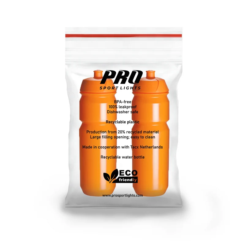 Pro Sport Lights 2x Drinkbus - 750 ml - Oranje
