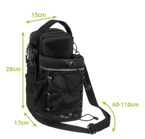 Sporttas 4,5L Gym Tas Magnetisch Waterfleshouder Zwart