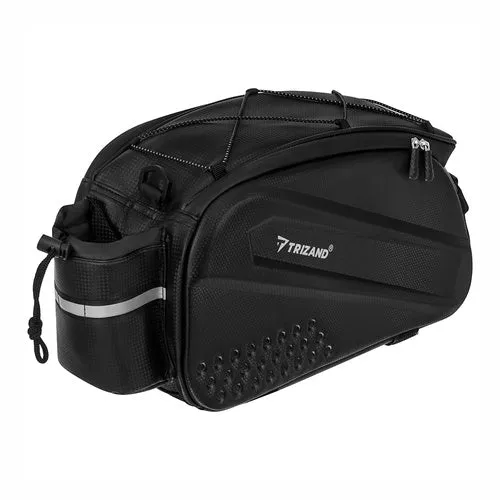 Fietstas Bagagedrager 10 Liter Waterdichte Trunkbag met Schouderriem Zwart
