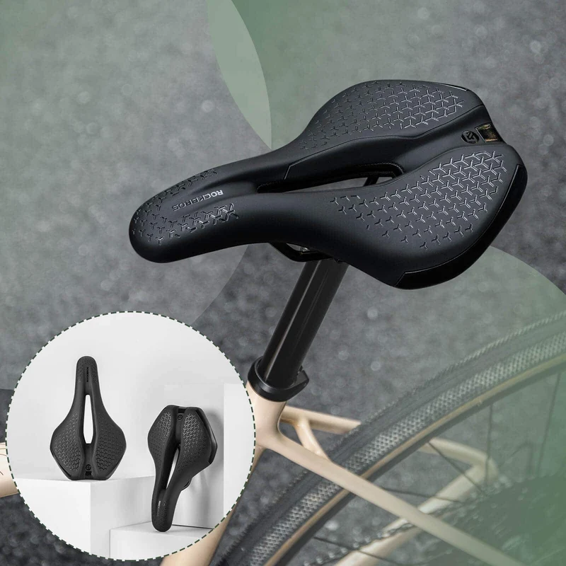 ROCKBROS Fahrradsattel Bequem Hohl Ergonomisch Fahrradsitz Anti-Rutsch
