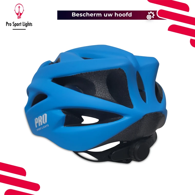 Fietshelm Pro Sport Lights Heren/Dames - Mat Blauw