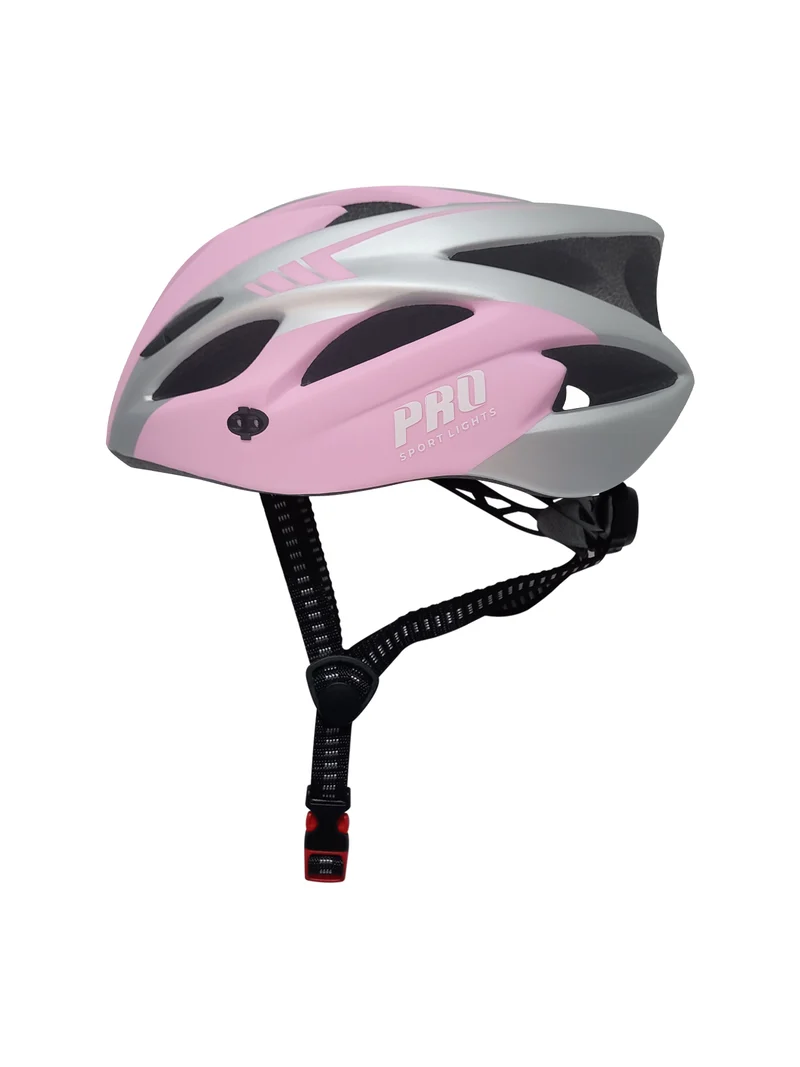 Fietshelm Dames - Mat Roze/grijs
