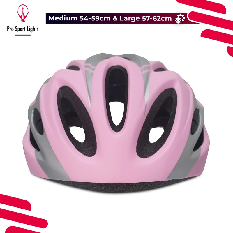 Fietshelm Dames - Mat Roze/grijs