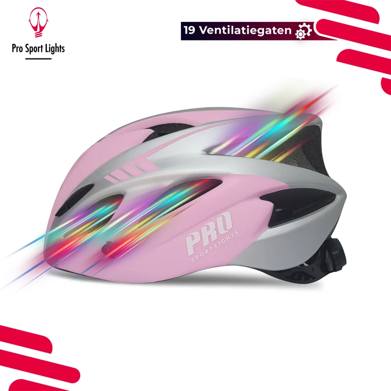 Fietshelm Dames - Mat Roze/grijs