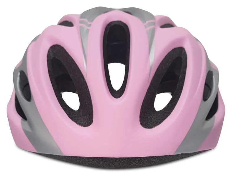 Fietshelm Dames - Mat Roze/grijs
