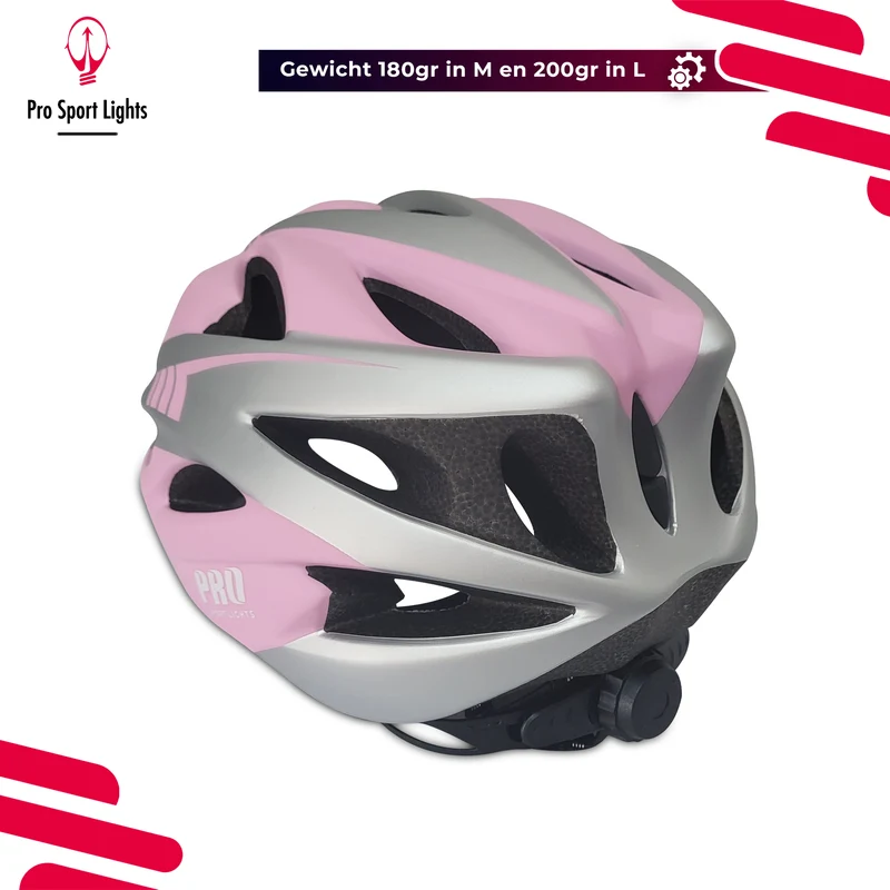 Fietshelm Dames - Mat Roze/grijs