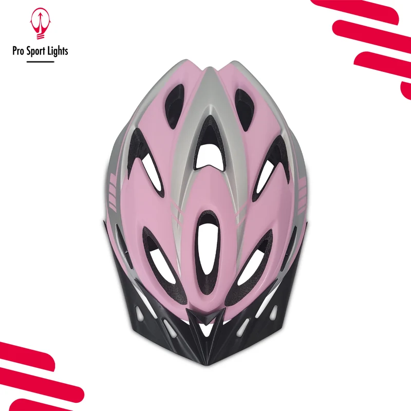 Fietshelm Dames - Mat Roze/grijs
